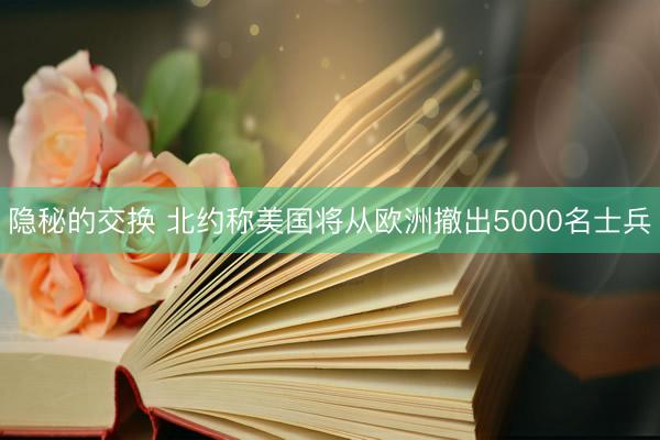隐秘的交换 北约称美国将从欧洲撤出5000名士兵