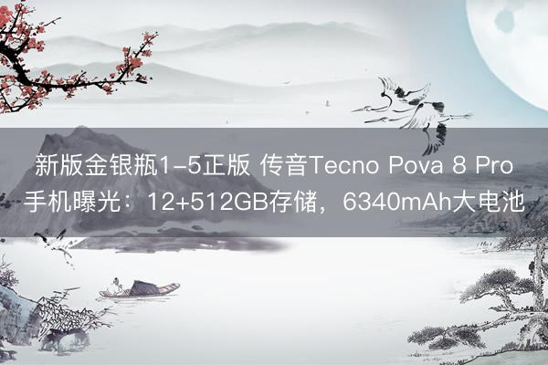 新版金银瓶1-5正版 传音Tecno Pova 8 Pro手机曝光：12+512GB存储，6340mAh大电池