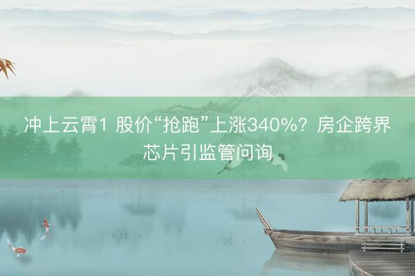 冲上云霄1 股价“抢跑”上涨340%？房企跨界芯片引监管问询