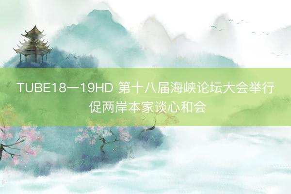 TUBE18一19HD 第十八届海峡论坛大会举行 促两岸本家谈心和会